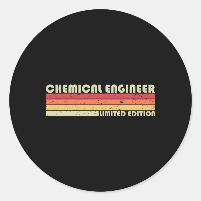 Fachkraft für Chemieingenieurberufe Runder Aufkleber (Vorderseite)