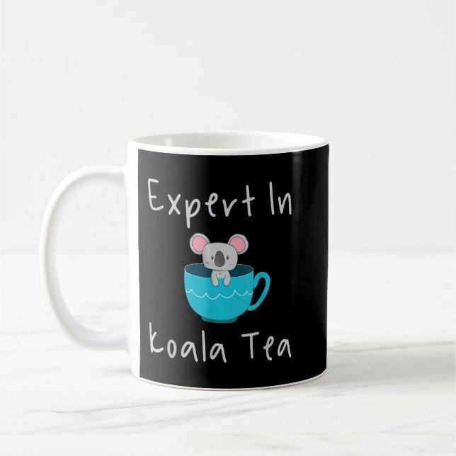 Fachmann für Kontrolle in Koala Tea Pun Kaffeetasse (Links)