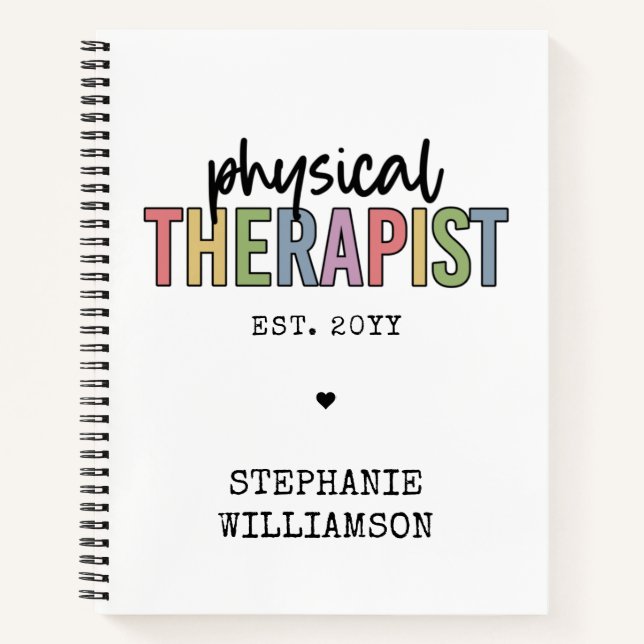 Fachmediziner PT Abschluss Geschenke Notizbuch (Vorderseite)