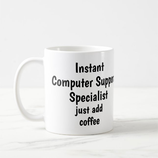 Fachspezialist für Computerunterstützung - Angebot Kaffeetasse (Links)