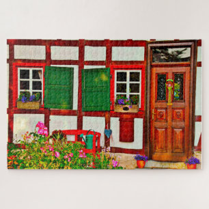 Fachwerkhaus House Allemagne. Jigsaw Puzzle