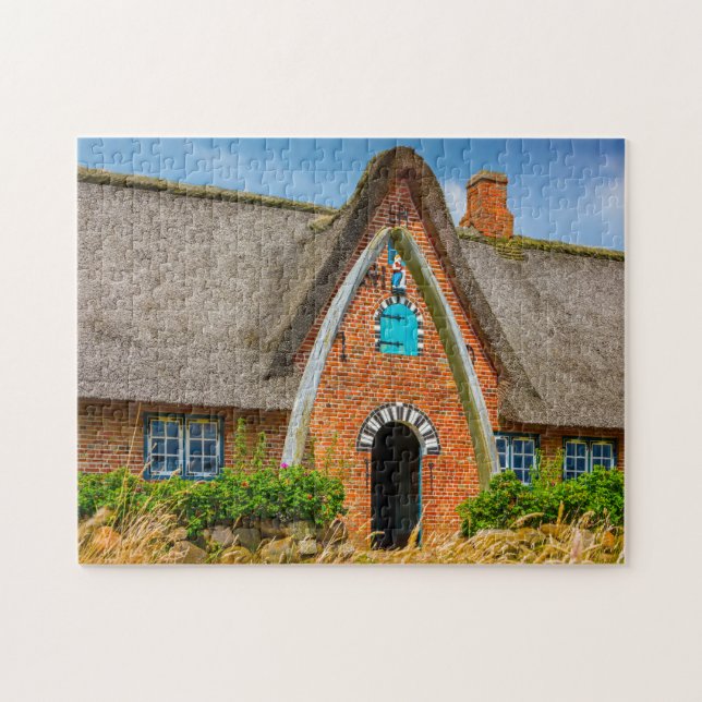Fachwerkhaus Kiel Deutschland. Jigsaw Puzzle (Horizontal)