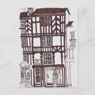 Fachwerkhaus   Rennes, Bretagne, Frankreich Postkarte