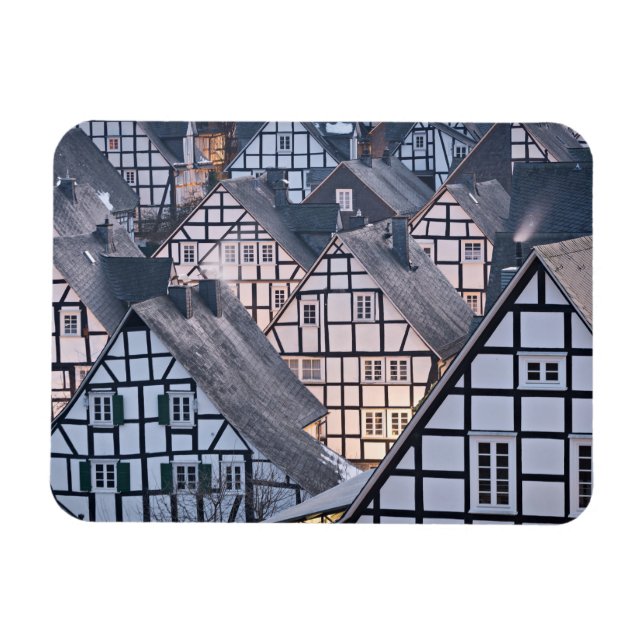 Fachwerkhäuser in Freudenberg Magnet (Horizontal)