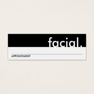 facial. (carte de rendez-vous)