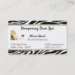 Facialist-/Esthetician-Diva-Visitenkarten Visitenkarte