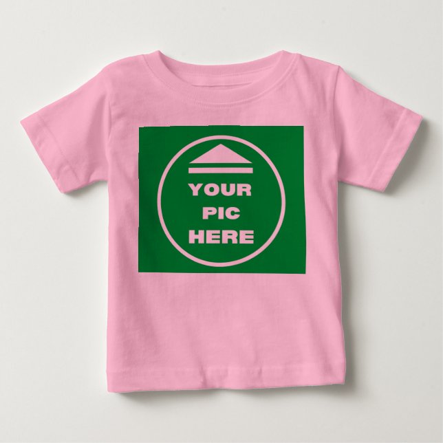 FACILE ! T-shirt Bébé Jersey fin - Rose - Personna (Devant)