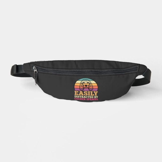 Facilement Distrait Par Cocker Spaniel Rétro Chien (Recto)