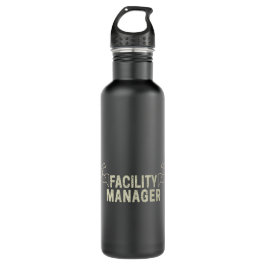 Facility Manager oder Janitor- und Pflegegeschenk Edelstahlflasche