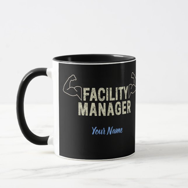 Facility Manager oder Janitor- und Pflegegeschenk Tasse (Links)