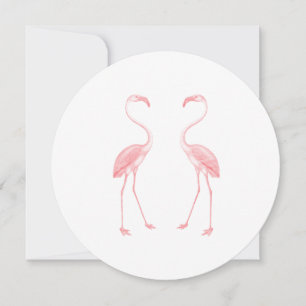 Facing Flamingos Einladung