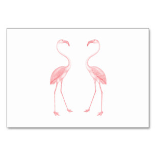 Facing Flamingos Tischnummer