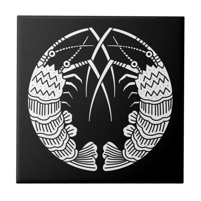 Facing Spiny Lobsters Fliese (Vorderseite)