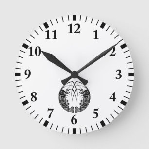 Facing Spiny Lobsters Runde Wanduhr