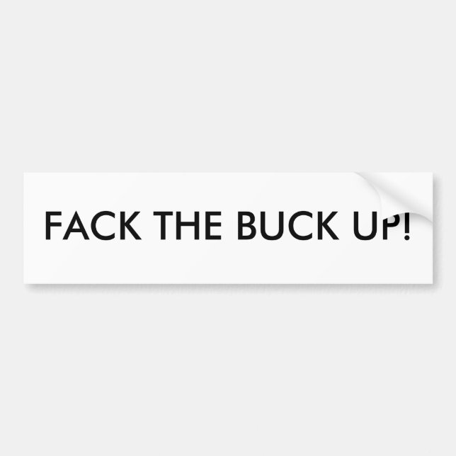 FACK DER DOLLAR OBEN! AUTOAUFKLEBER (Vorne)