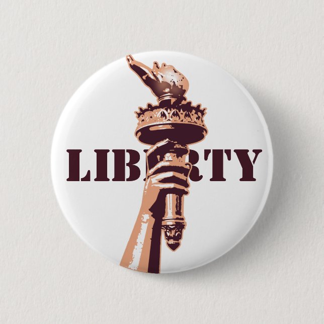 Fackel der Freiheit Button (Vorderseite)