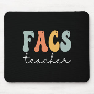 FACS Lehrer Retro Groovy Vintag Happy First Day Mousepad