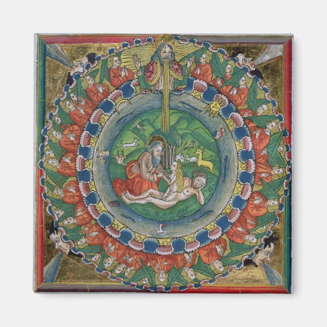 Facsimile Kopie der Genesis 2:22 Gott erschuf Eva, Magnet (Vorne)