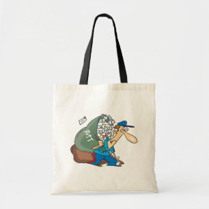 Facteur portant un grand sac