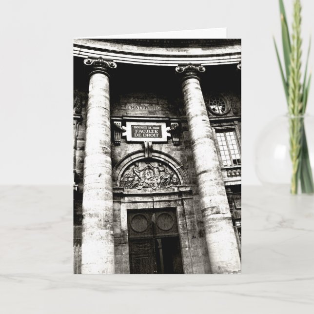 Faculté de droit Facade Karte (Vorderseite)