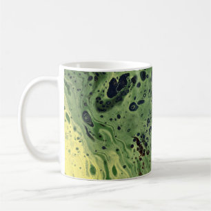 Fade Away 3 Gras Jaune Vert Abstrait Mug