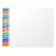 Fade Rainbow Notepad Farbige Gedanken Design