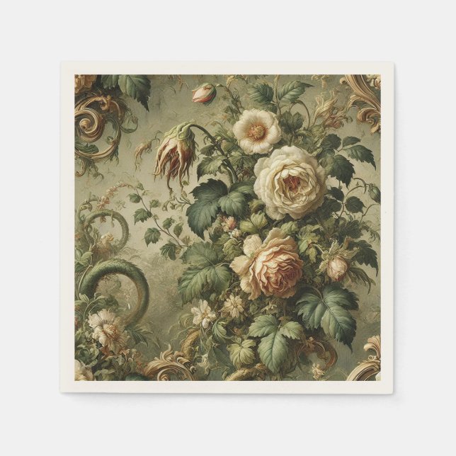 Fade to Grace - Gotisches Barock Serviette (Vorderseite)