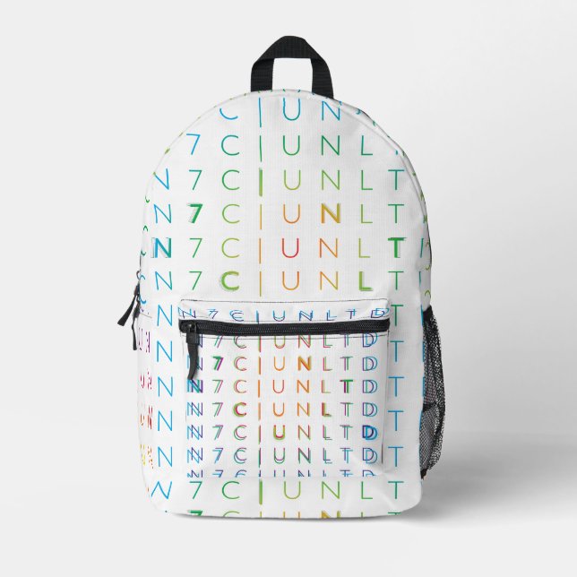 Fade V2 [ISLAND] Bedruckter Rucksack (Vorderseite)