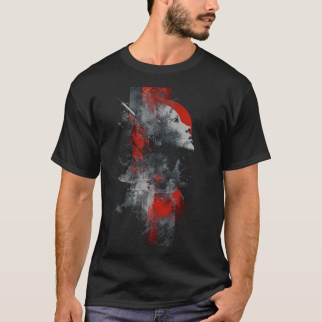 Faded Artist Graphic Print T-Shirt (Vorderseite)