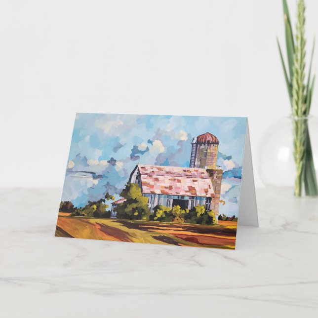 Faded Glory Original Kunst Blanko-Grußkarte Karte (Vorderseite)