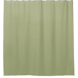 Faded Olive Green: Solid und einheitlich Duschvorhang