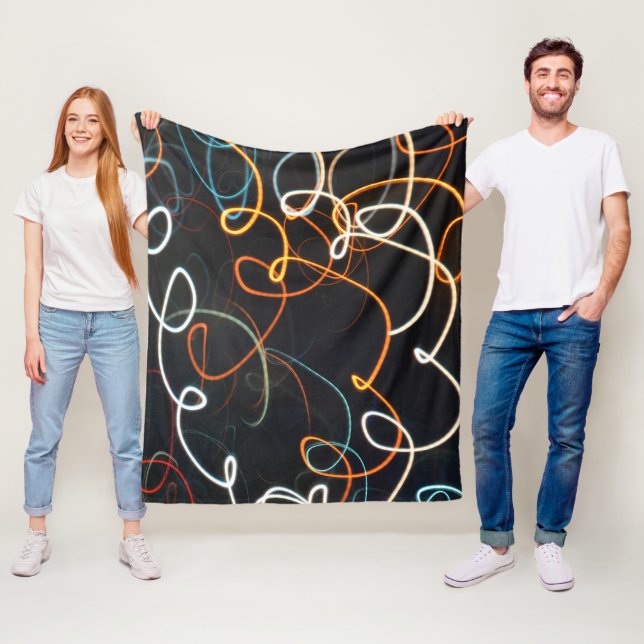 Fäden der Bewegung— Fleece-Decke Fleecedecke (Beispiel)