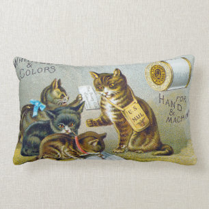 Faden-Geschäftskarte, 1880 Lendenkissen