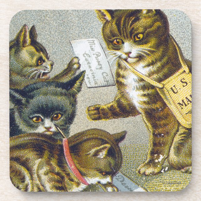 Faden-Geschäftskarte, 1880 Untersetzer (Vorderseite)