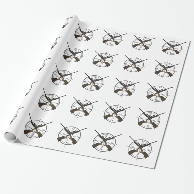 Fadenkreuz-Scharfschützegewehrjagd Geschenkpapier (Ungerollt)