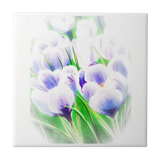 Fading Crocus TI Fliese (Vorderseite)