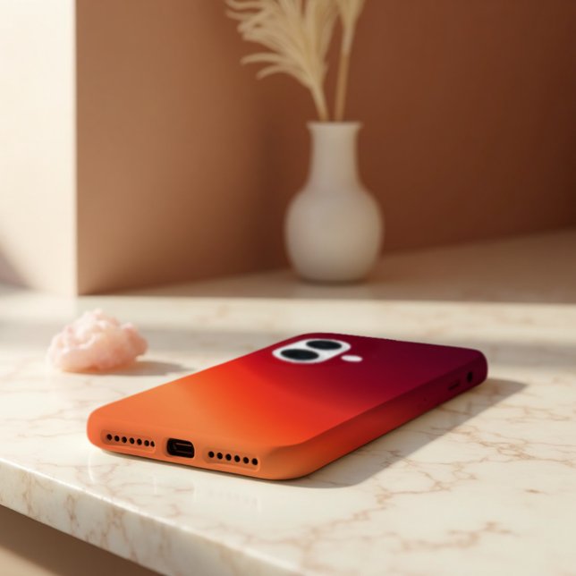 Fading Embers - Warme Abstrakte Fluid Art iPhone 16 Hülle (Fading Embers Case. Protect with the warm, hypnotic glow of abstract art. Sophisticated style.)