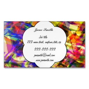 Fading Formen bunt abstraktes Design Magnetische Visitenkarte