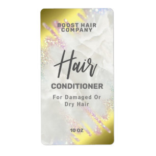 Fading Gold and Opal Glitzer Fair Product Labels