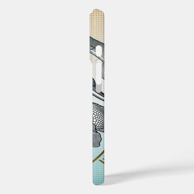 "Fading Tides" iPhone 16 Hülle (Rückseite / Links)