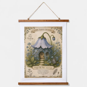 Faerie Garden Botanica Vergissmeinnicht Wandteppich Mit Holzrahmen