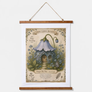 Faerie Garden Botanica Vergissmeinnicht Wandteppich Mit Holzrahmen
