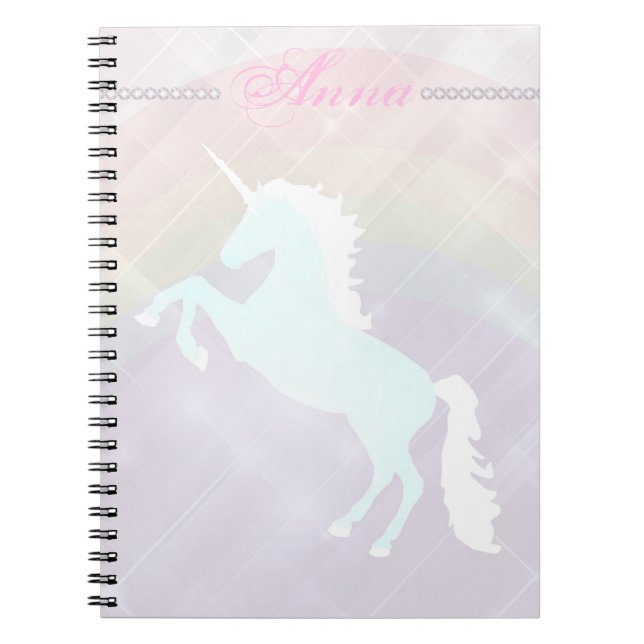 Faetastic unicorn pink personalize notizblock (Vorderseite)