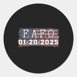 Fafo 20. Januar 2025 US-Präsidentschafts-Inaugurat Runder Aufkleber