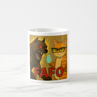FAFO Cat and Dog Funny Sticker | Unbothered Pet At Kaffeetasse