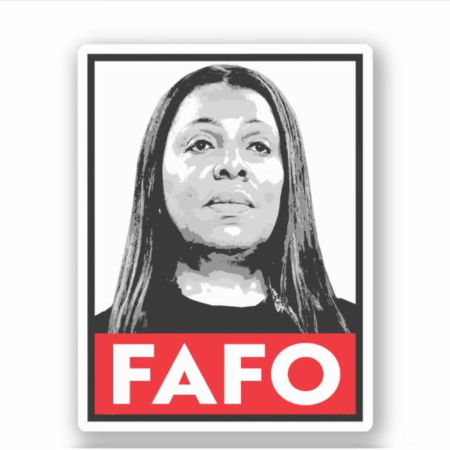 FAFO: Letitia James Aufkleber (Vorderseite)