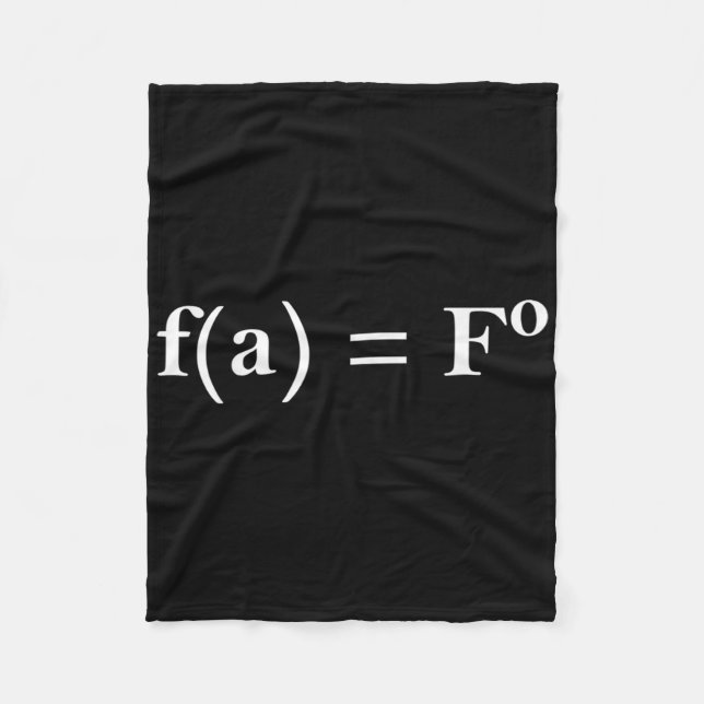 Fafo Math Equation Funny Novelty Math Teacher Nerd Fleecedecke (Vorderseite)