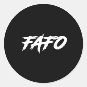 Fafo Runder Aufkleber