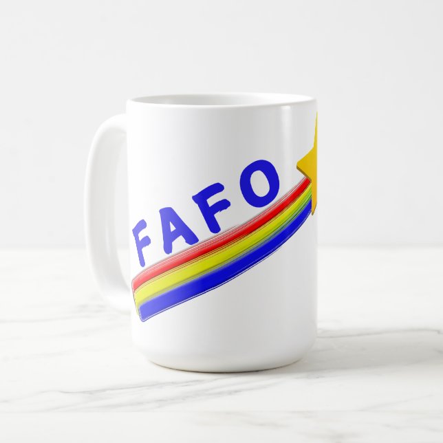 FAFO Sie wissen Kaffeetasse (Vorderseite Links)
