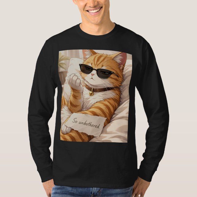 FAFO – So Unbothered Cat T-Shirt (Vorderseite)